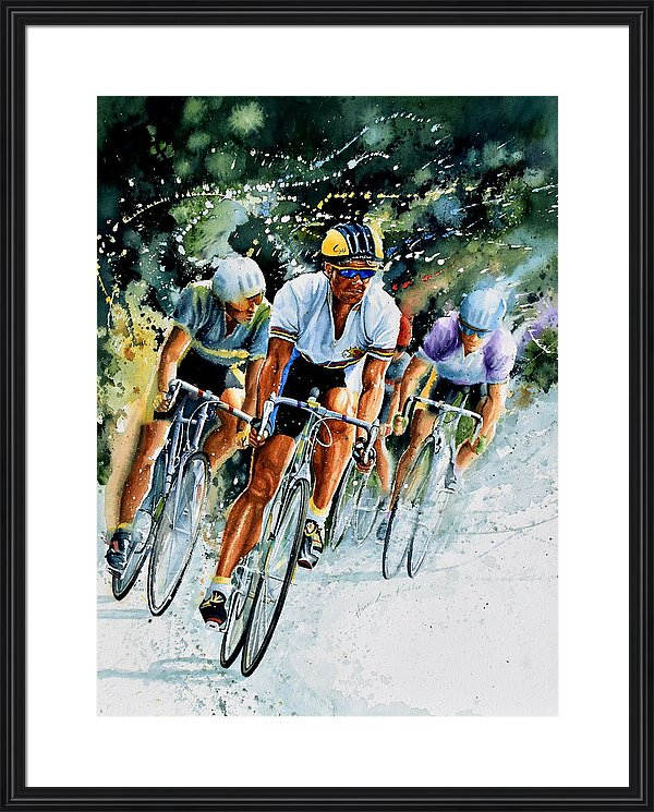 tour de France cycling race painting for sale by artist