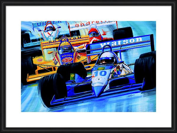 Grand Prix Formula 1 auto race painting