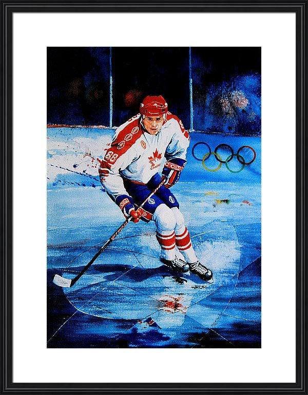 Hockey superstar celebrity Eric Lindros hockey portrait