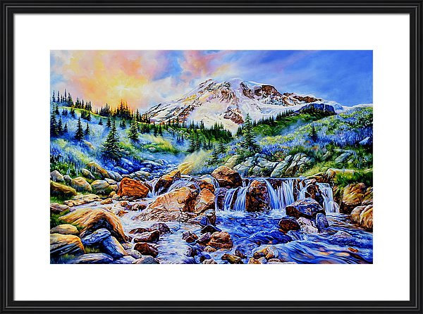 Mount Rainier Edith Creek Painting