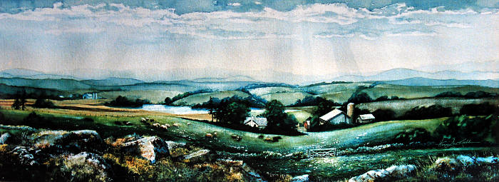 rural landscape painting