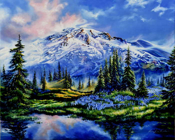 Mount Rainier Painting