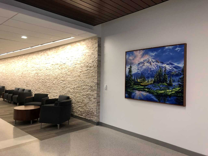 Mount Rainier Painting At Joint Base Lewis McChord
