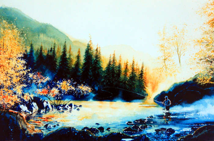 Fly Fishing Painting
