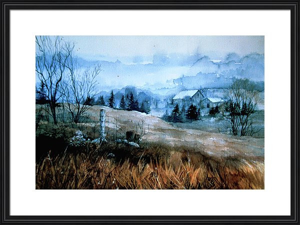 farm valley landscape painting