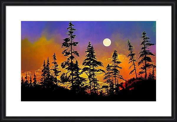 Misty Canadian Sunrise Painting