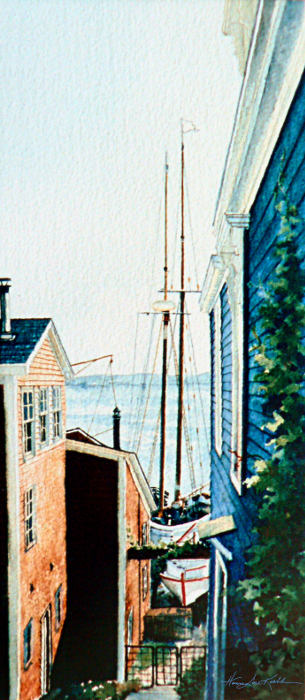 Lunenburg Harbor Painting