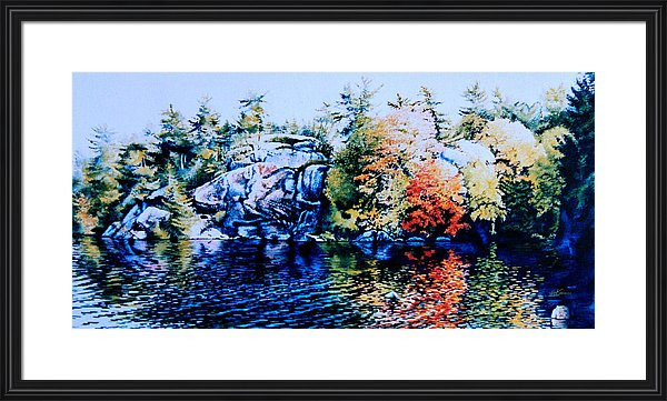 Autumn Lake Reflections Paintings
