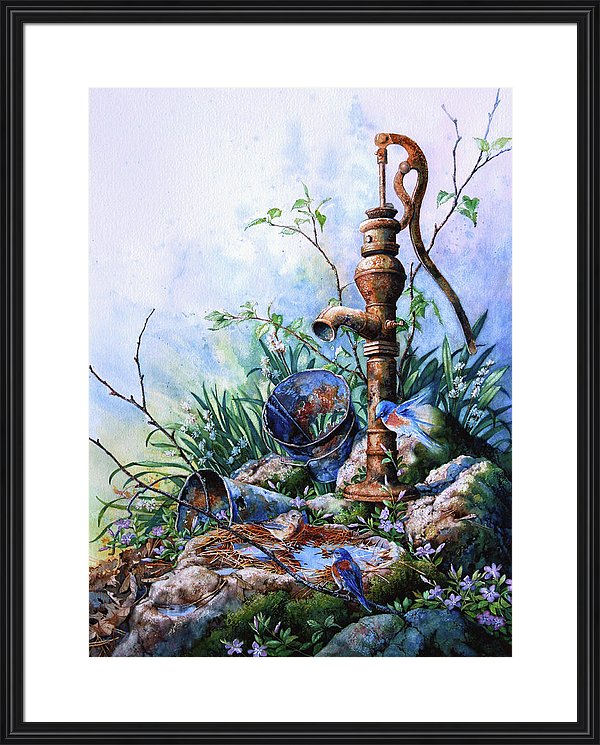 Garden Water Pump Painting
