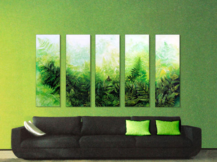 fern paintings canvas wall art