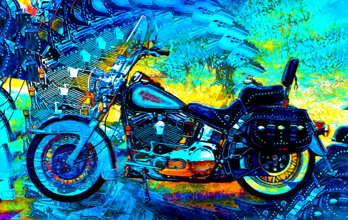 Motorcycle Digital Painting