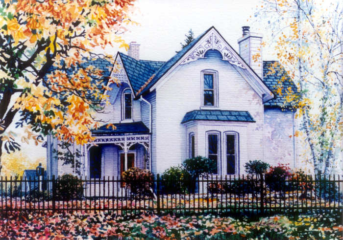 order a painted house portrait of your home