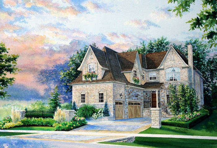 painting of my house from a picture
