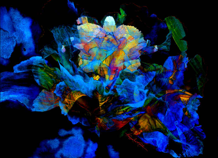 Digital Flower Abstract Painting
