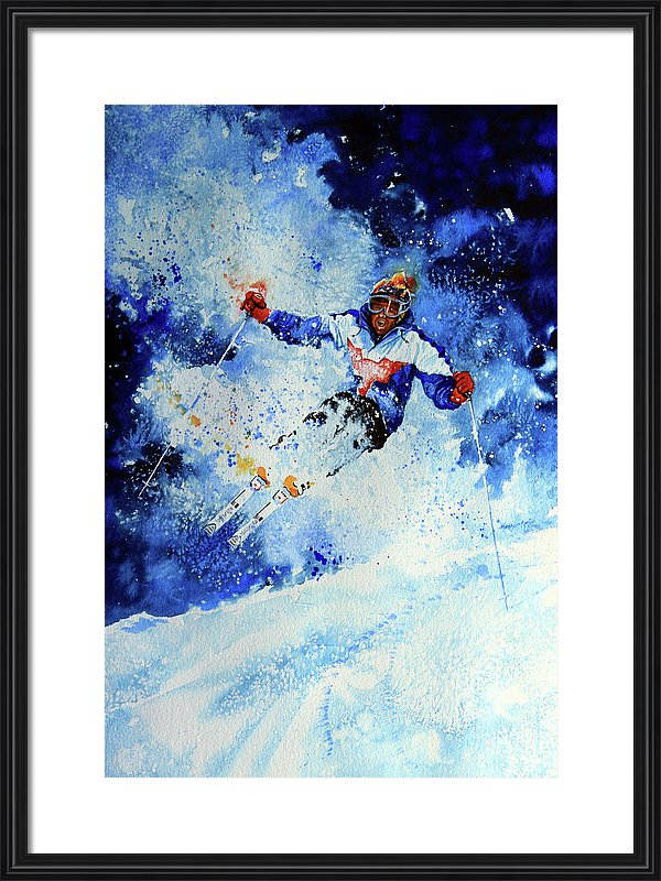 Freestyle Skiing Painting Wall Art
