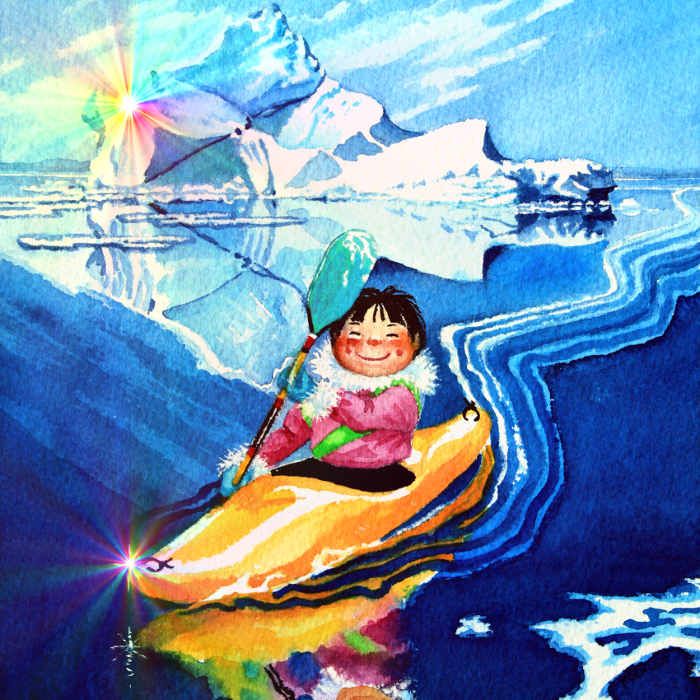 kayaking art for kids