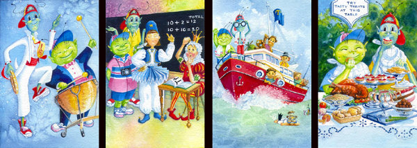 storybook illustration art for children