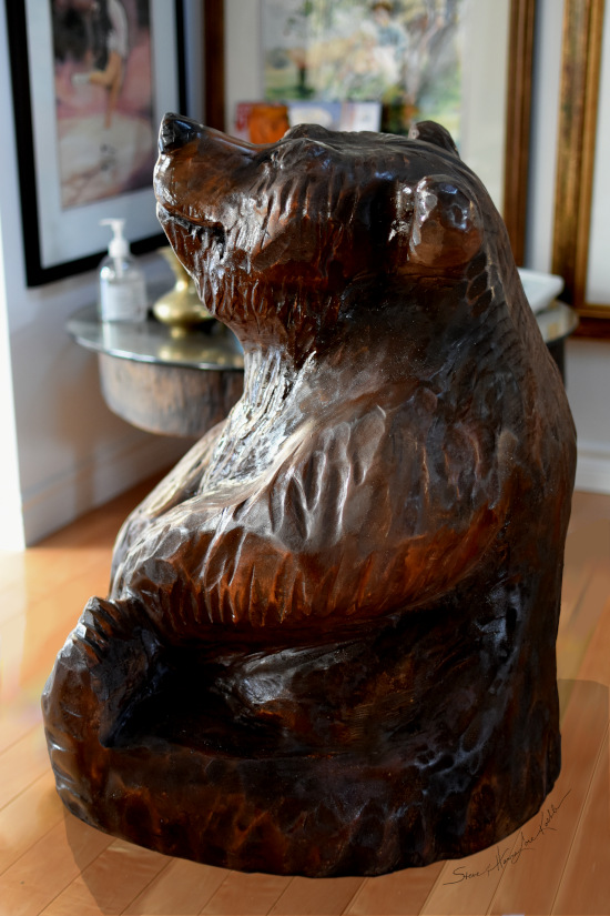 chainsaw bear sculpture