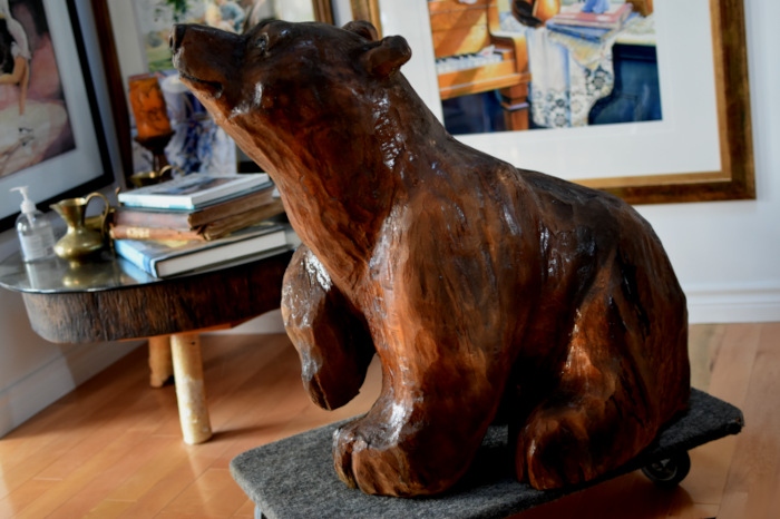 Bear Chainsaw Carving wall art