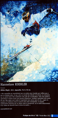 Hanne Lore Koehler paintings in magazine