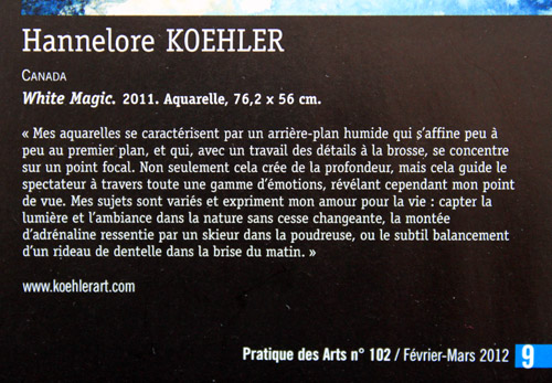 Magazine article about Hanne Lore Koehler