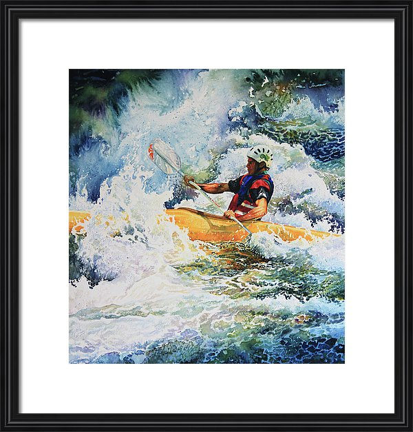 White Water Kayaking Painting