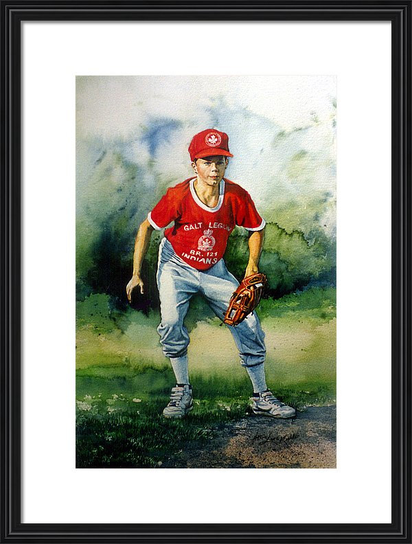 child baseball portrait