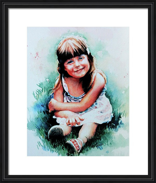 portrait of a little girl wearing pretty dress