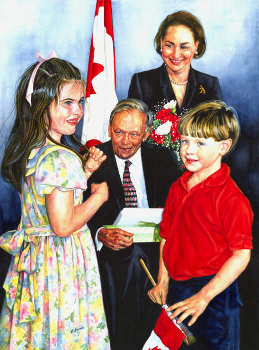 Painting of Canadian Prime Minister Chretien