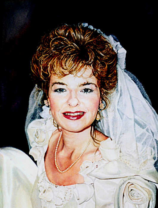 bridal portrait painting