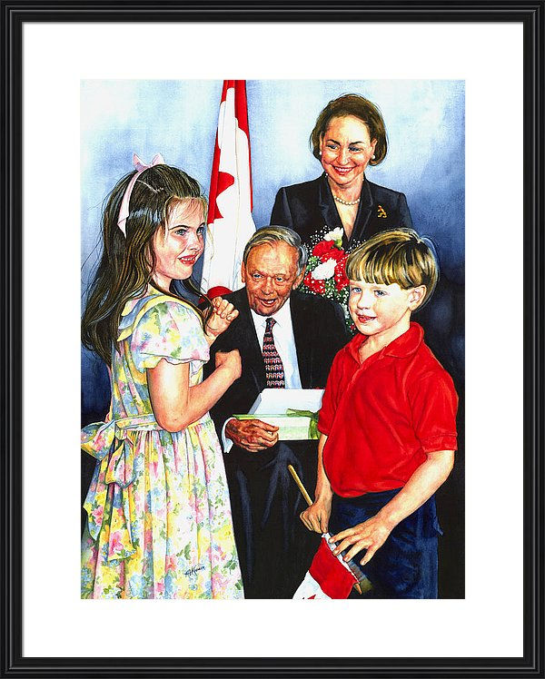 Portrait Of Canadian Prime Minister Chretien
