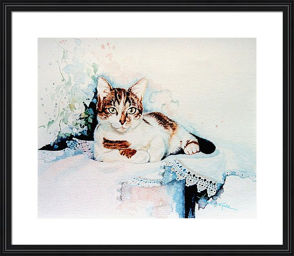 painting of a Calico Cat