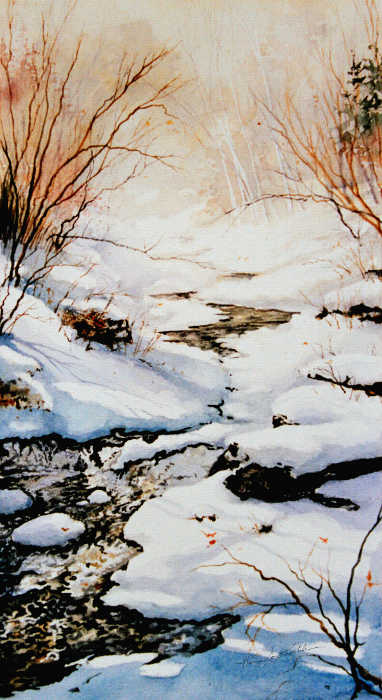 Winter Creek Painting