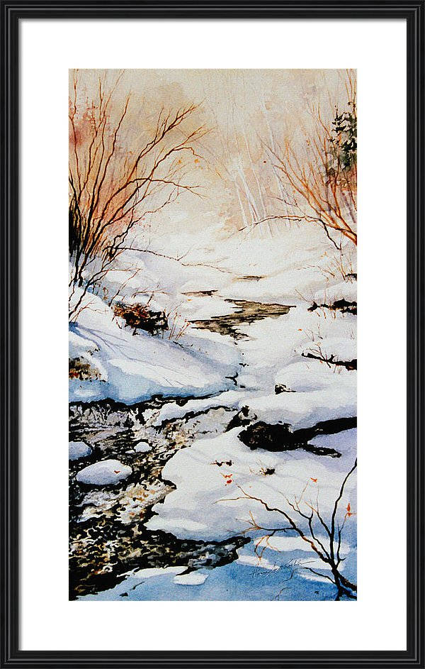 Winter Snow Landscape Painting