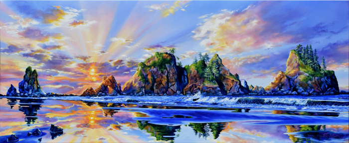 Washington coast painting