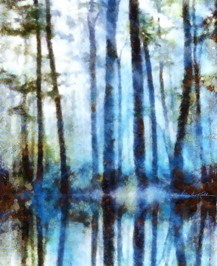 forest landscape painting