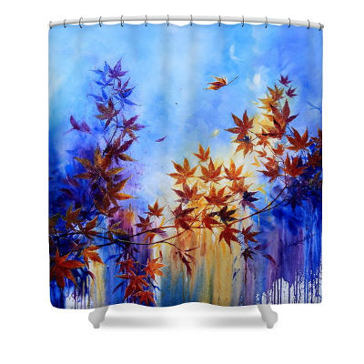 Breaking Away Shower Curtain