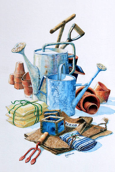 Gardden Tools Painting