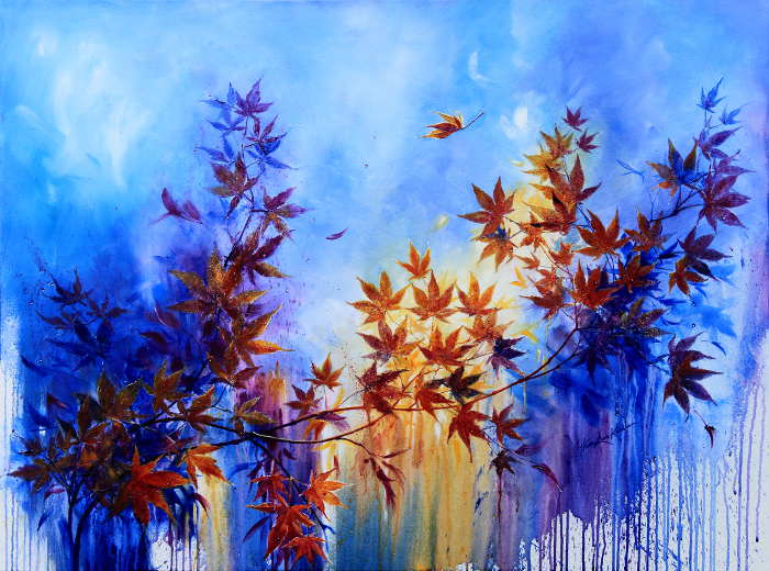 autumn leaves painting