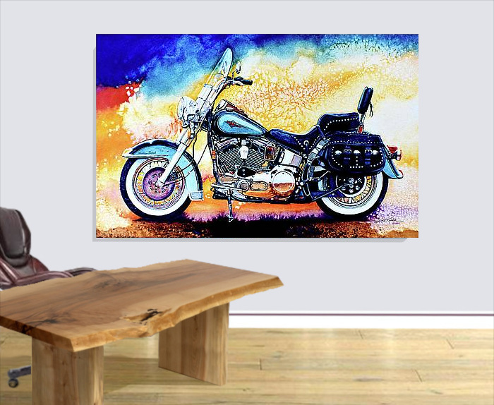 Hog Wild Biker Motorcycle Wall Art