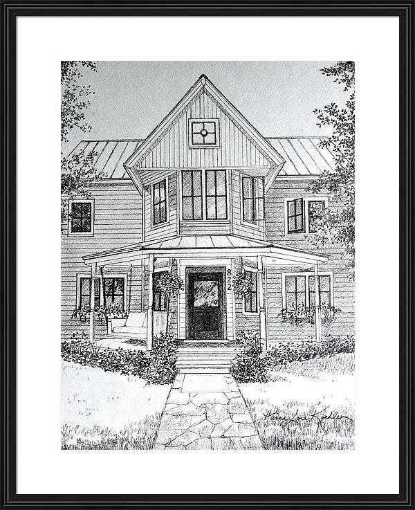 Free Vectors | House (color pencil drawing)