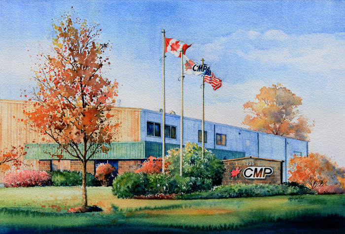 Cambridge Ontario Market painting