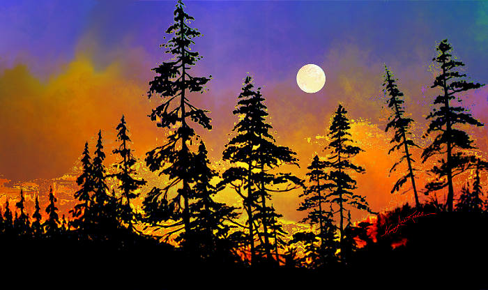 digital painting landscape