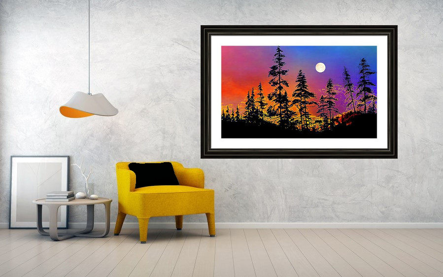 Contemporary Landscape Art Print Decor