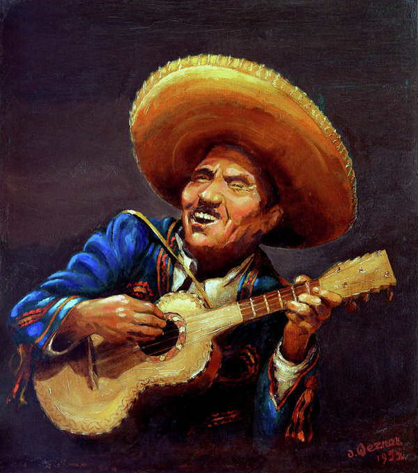 Mariachi guitar player