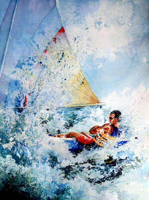 Sailing Magazine Cover Art by artist Hanne Lore Koehler