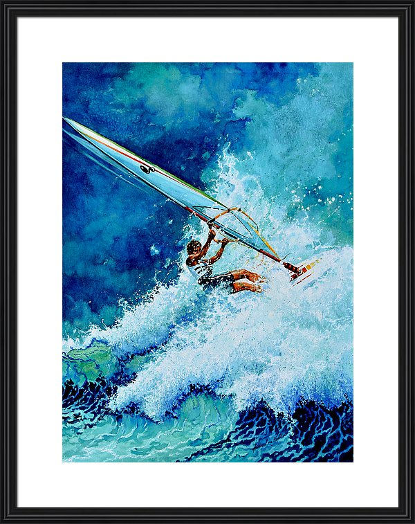 wind surfing painting