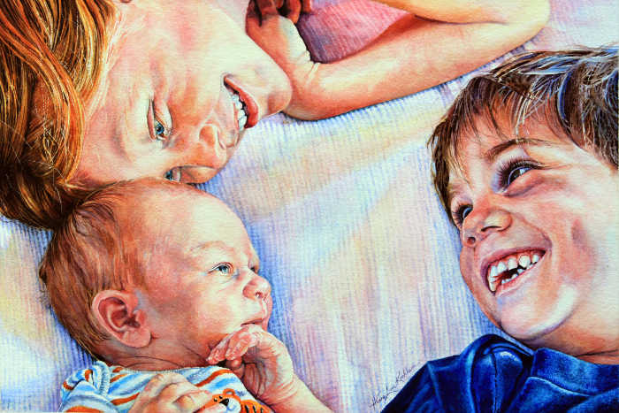 family portrait painting