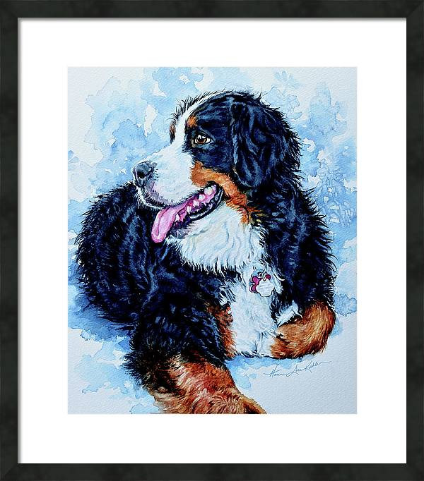 dog portrait painting by artist Hanne Lore Koehler