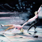 Figure Skaters Painting
